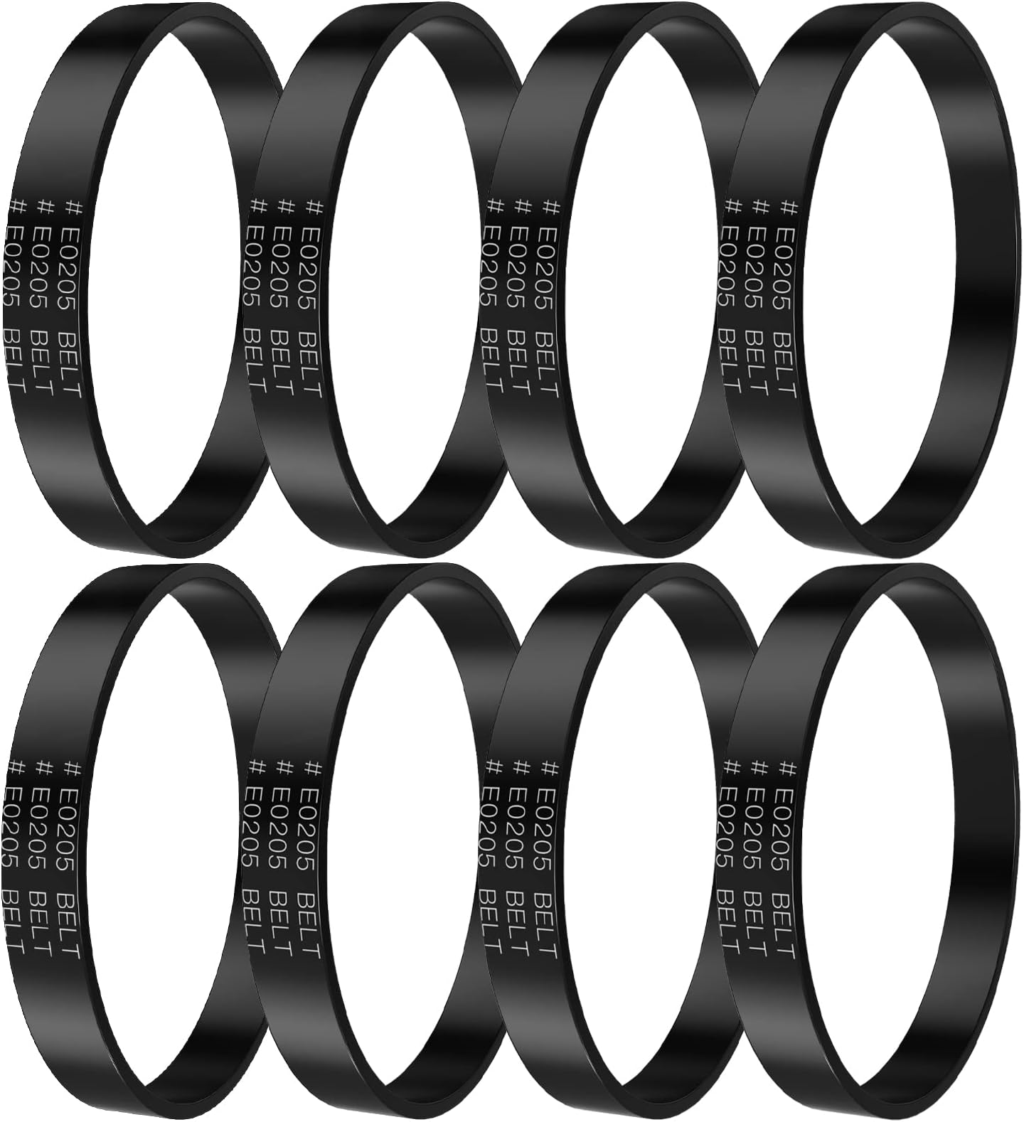 Replacement E0205 Vacuum Belt for Eureka PowerSpeed Lightweight Vacuum Cleaner Belt Parts for Eureka Models NEU180, NEU181, NEU182, NEU182A, NEU182B, NEU186, NEU188, NEU188A, NEU190, NEU202, 8Pack