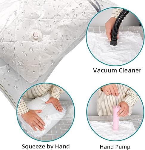 Miniatura 2 de AirBaker - Bolsas de almacenamiento al vacío, incluye bomba de mano, para edredones, mantas, ropa, almohadas, bolsas de sello para ahorrar espacio