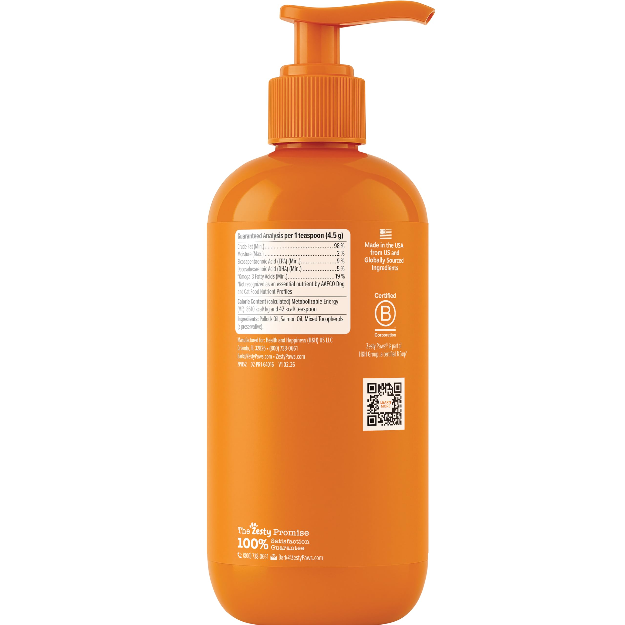 Zesty Paws Salmon Oil for Dogs & Cats - Omega 3 for Dogs, 16 oz — Amazon image 8