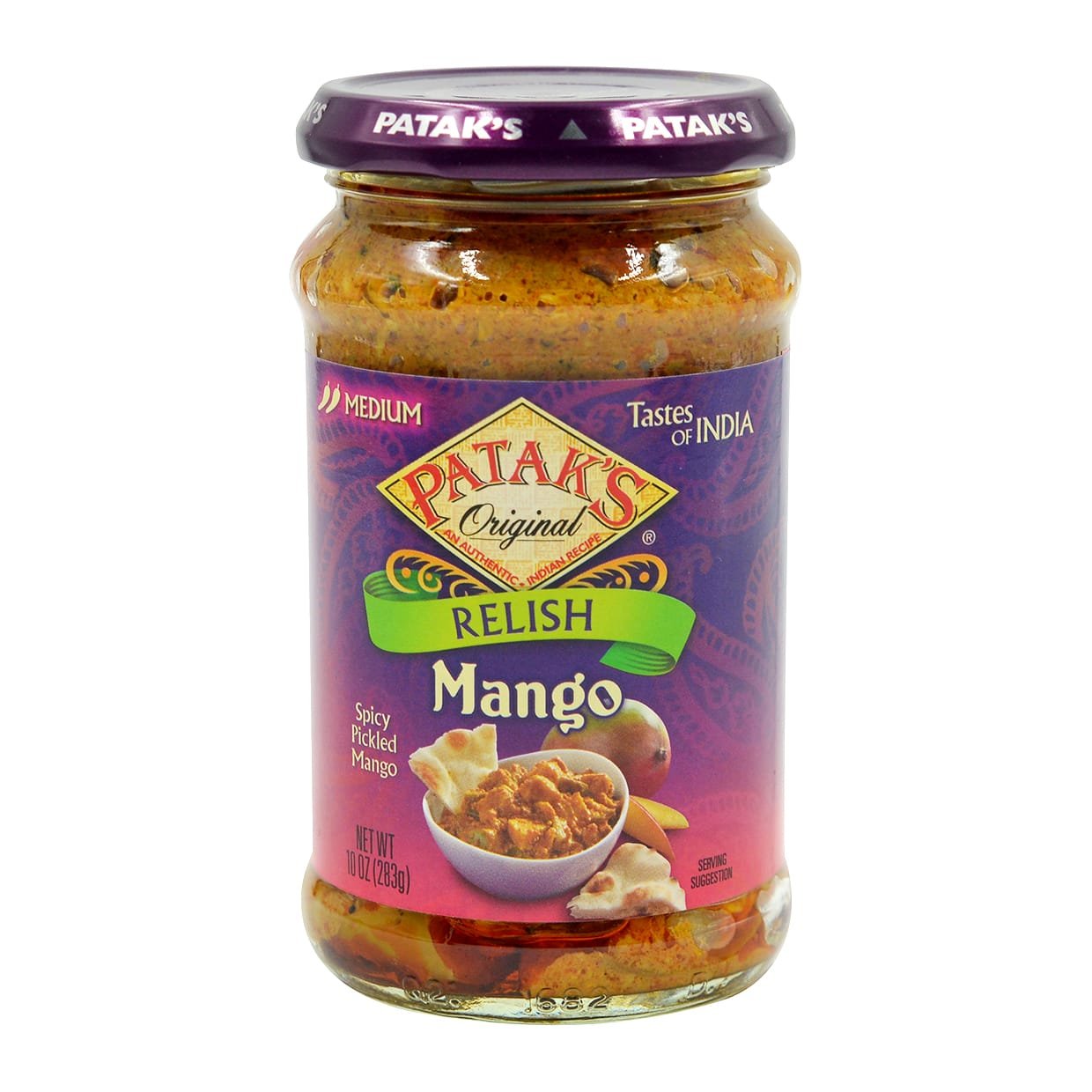 Pataks Mango Pickle Medium, 10-Ounce (Pack of 6) (Value Bulk Multi-Pack)