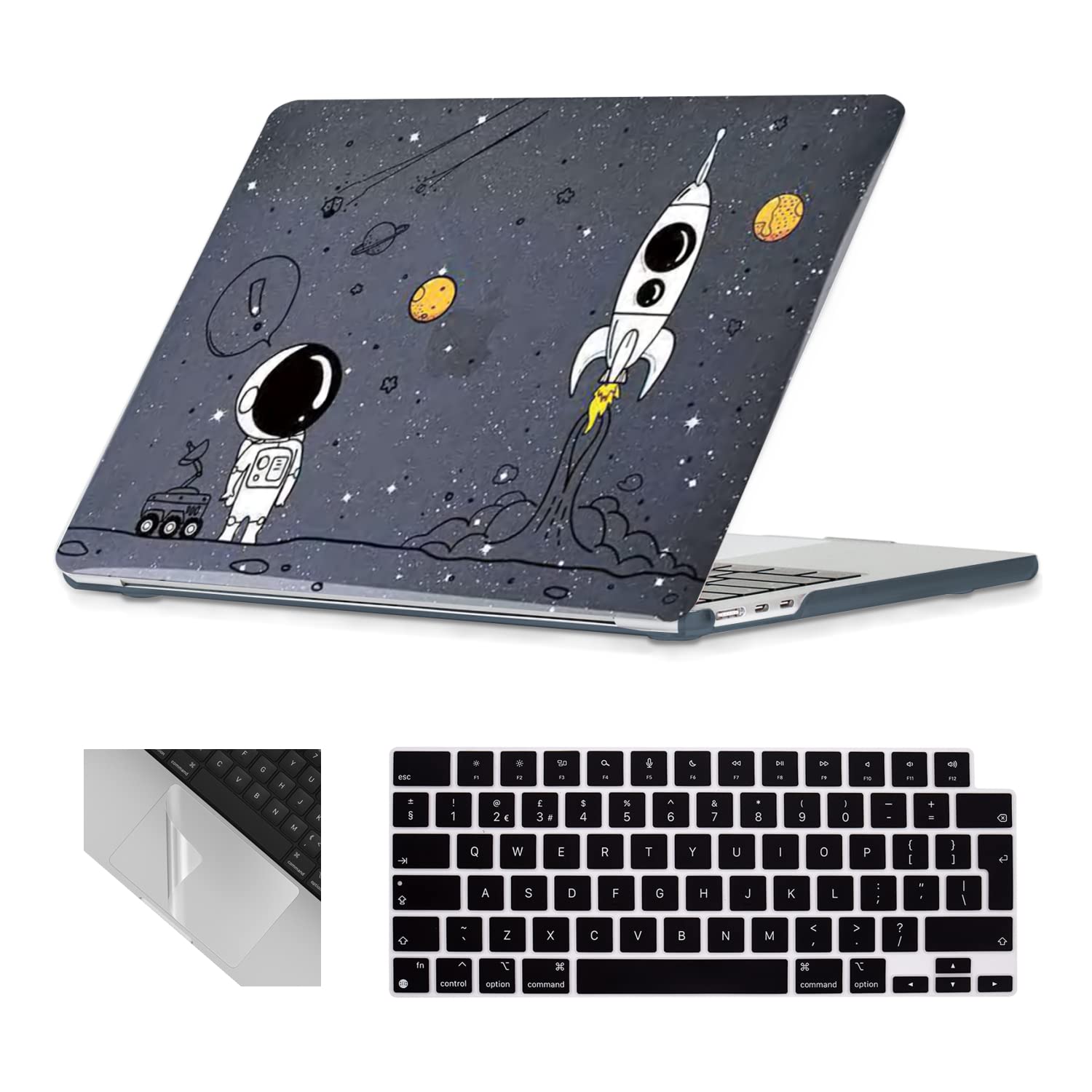 Se7enline Compatible with 13.6 MacBook Air Case M2 M3/M4 2022-2025 for Mac Air 13.6-inch A2681/A3113/A3240 Laptop Hard Shell Case with Keyboard Protective Cover & Trackpad Protector, Colorful Floret — view 27