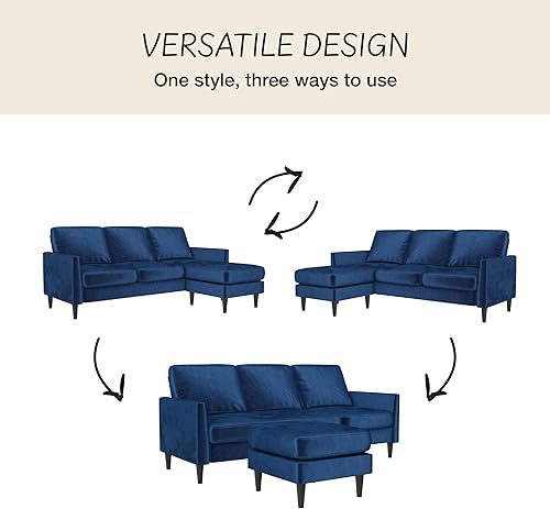 Miniatura 5 de Mr. Kate, Winston - Sofá con resortes de bolsillo, terciopelo verde