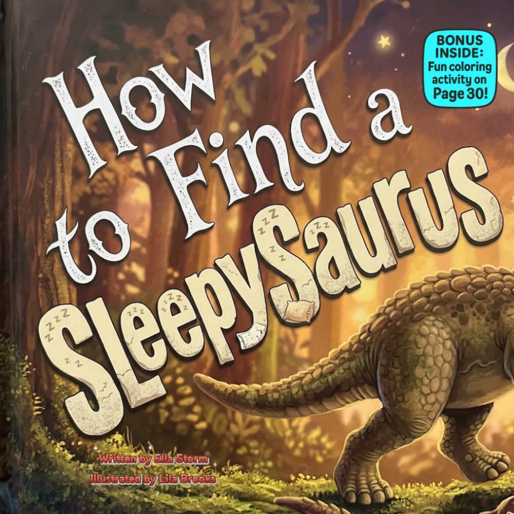 How to Find a SleepySaurus: A Funny Rhyming Dinosaur Bedtime Picture Book for Kids About Kindness, Calm, and Cozy Naps