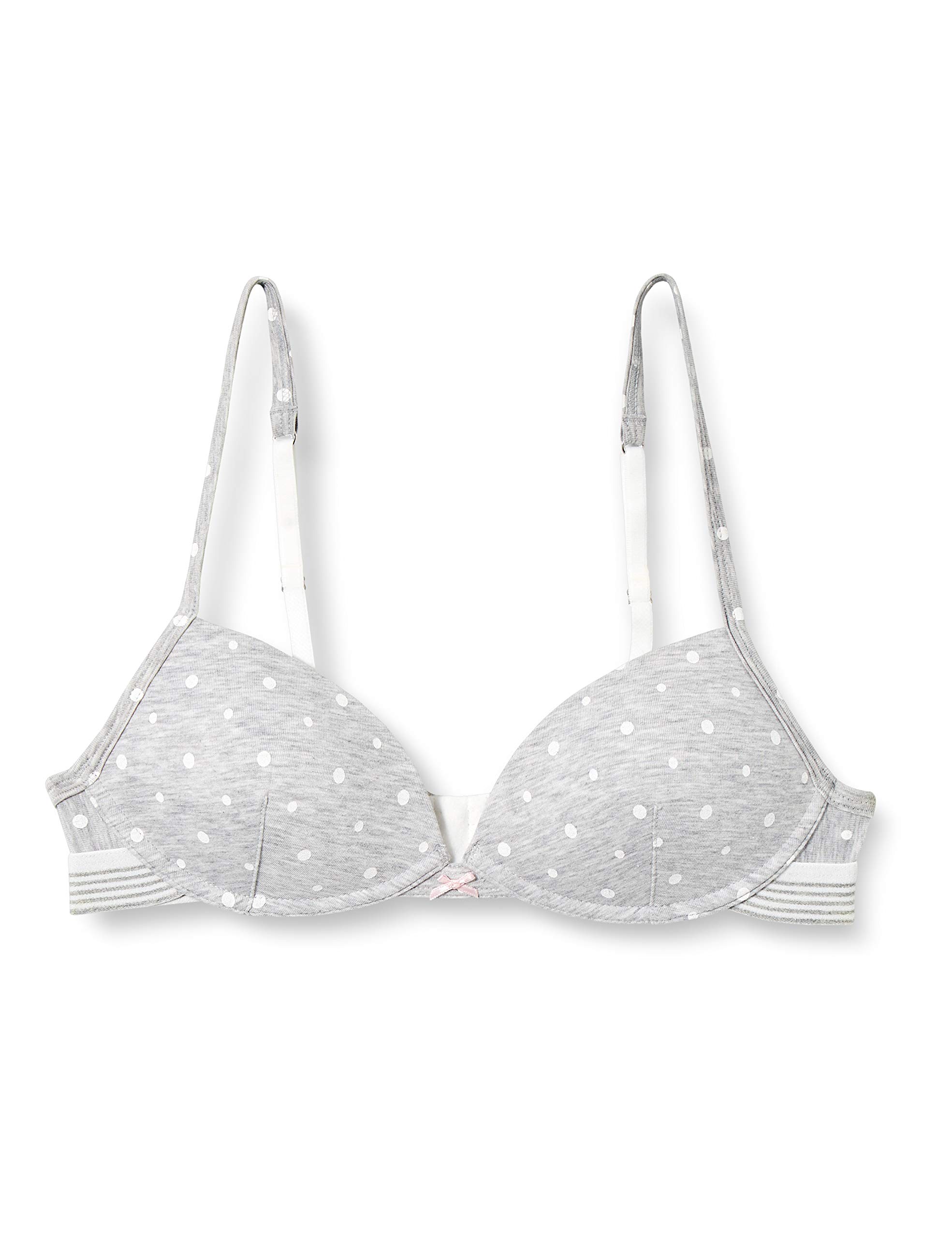 Sanetta Girls' Soft Cup Grey Moulded Bra, Light Grey (Light Grey Blend), 30A