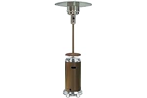Hiland Propane Patio Heater—With Wheels & Expansive Table