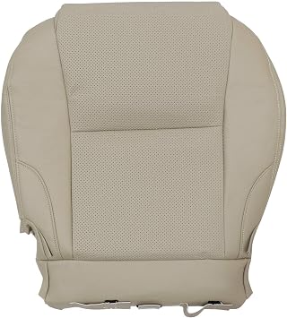 SecosAutoparts Tan Front Driver Side Bottom Perforated Microfiber Leather Replacement Seat Covers Compatible with Lexus IS250 IS350 2006 2007 2008 2009 2010 2011 2012 2013