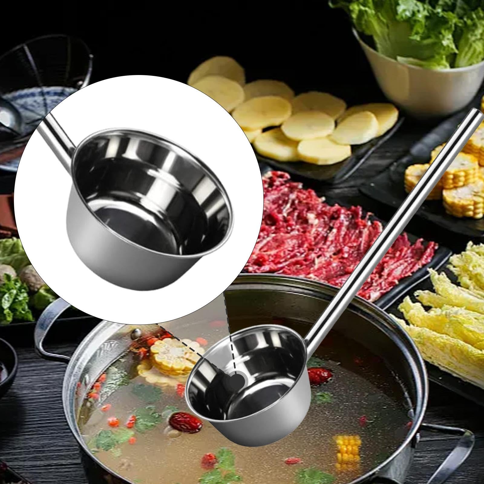 Louche Multifonctionnelle avec Manche pour Diverses Tâches, 14 Cm