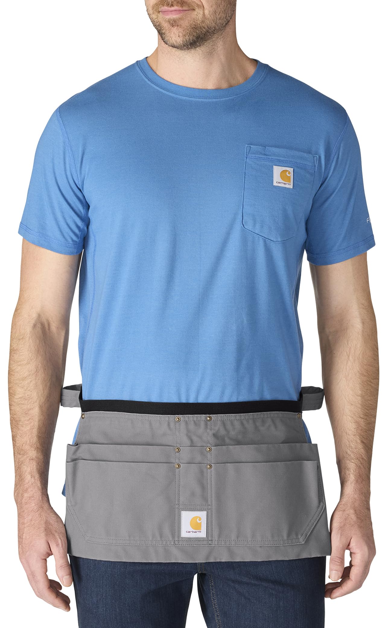 Carhartt Men's Firm Duck Half Apron, Asphalt, Medium