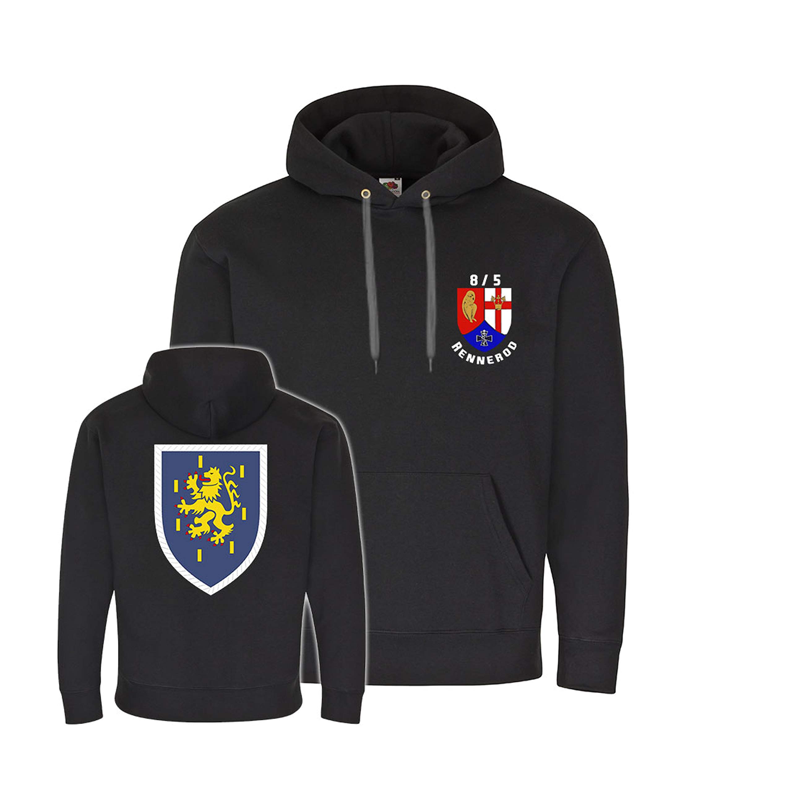 Pull à capuche Sanity regiment 5 Panzerdivision Copytec vêtement noir - 3