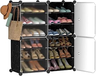 KEEKOS Shoe Rack Plastic,Portable with Dustproof Door, Multi-Purpose Plastic for Home Foldable Portable Shelves Chappal, S... Price In India