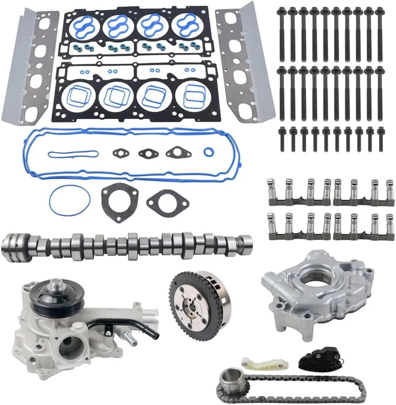 AP01 Camshaft Lifters MDS Rebuild Kit Replacement Compatible With Dodge Ram 1500 5.7L 09-15 Hemi 53021726AE 53021726BC 68060714AA 05038684AA