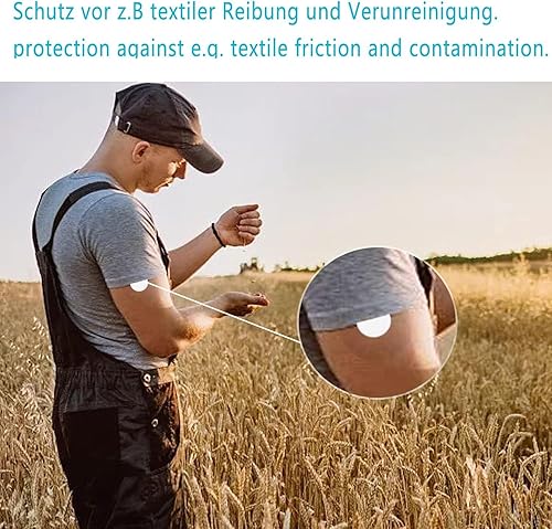 Miniatura 5 de Paquete de 40 cubiertas de sensor Freestyle Libre, sin látex, hipoalergénicas, impermeables, parches adhesivos para sensor libre 23, CGM cubre