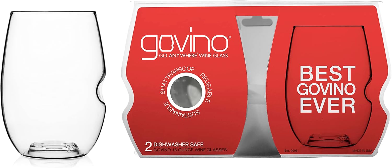 govino Go Anywhere Wine Glasses Dishwasher Safe