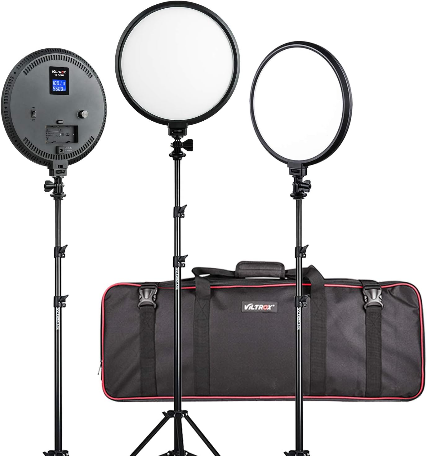 Viltrox VL-500T Round Bi-Color LED Light with LCD Display, 140 LED Lamp Beads