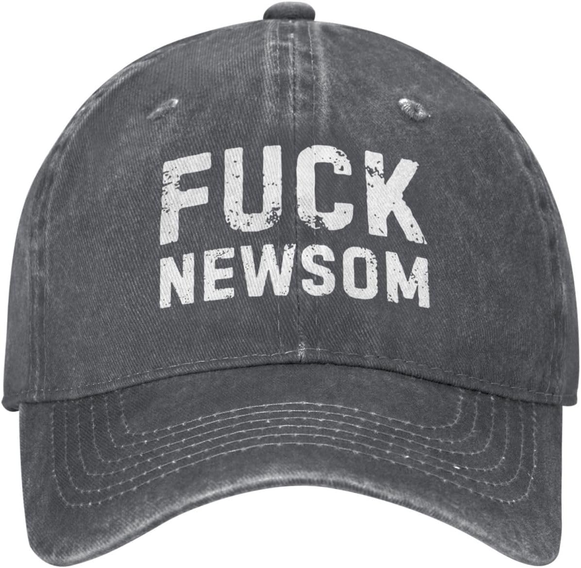 Fuck Newsom Hat Gavin Newsom Sucks Anti Newsom Hat Men Women Trucker Hat Dad Baseball Cap Deep Heather