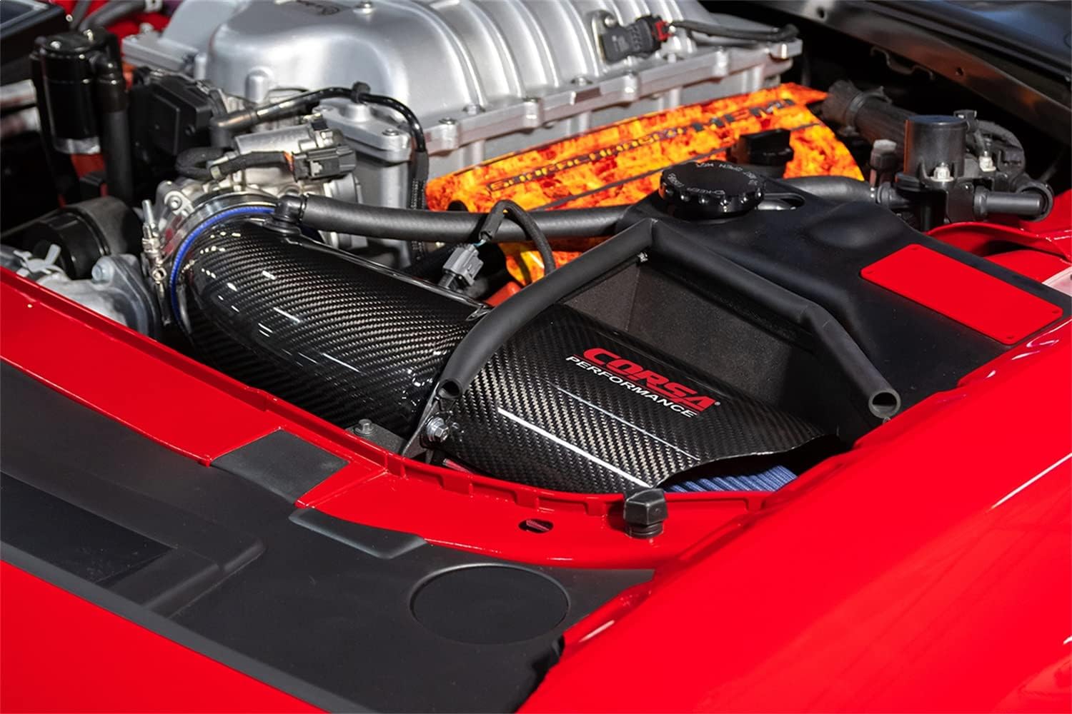 CORSA EXHST Corsa - 19-21 Dodge Challenger SRT/Hellcat/Redeye/Demon Carbon Fiber Air Intake w/DryTech 3D No Oil (44004D)