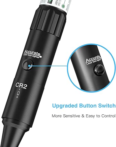 Miniatura 6 de Tyseam Kit de mira láser BoreSighter calibre múltiple, mira láser con interruptor de botón para rifles de calibre .177 a .12GA, pistola y visores