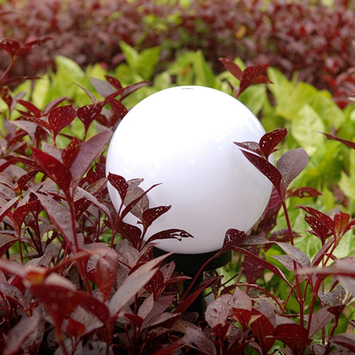 LABRIMP 4 Pezzi Lampade da Giardino a Energia Solare a Forma di Globo Bianco, Luci LED Solari per Vialetti Esterni e Prati, Illuminazione Automatica Resistente alle Intemperie per Esterni