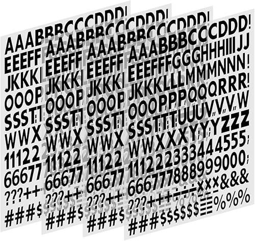 Miniatura 8 de Letras y números termoadhesivos de 1 pulgada, letras de vinilo para planchar con letras de transferencia de calor de la A a la Z, números para