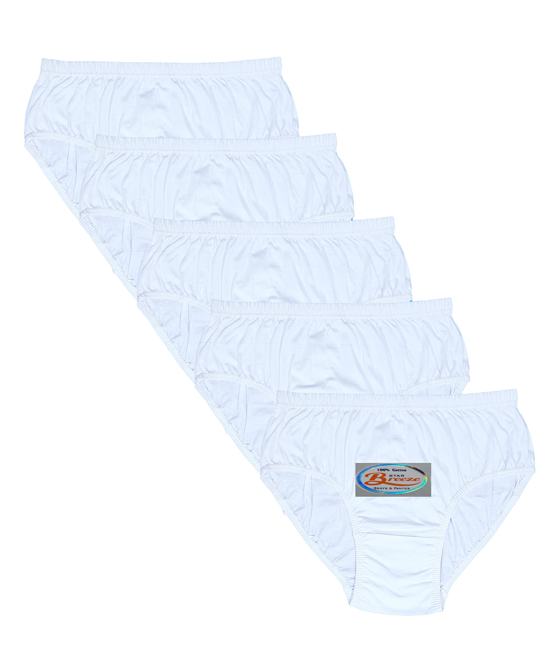 Star Breeze Women White Hipster Soft Cotton Panty