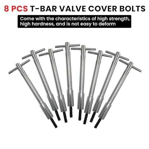 Miniatura 4 de Kit de sujeción de pernos para válvula de barra en T, 16 piezas, cubierta de válvula, juego de barra en T, cubierta de válvula de motor de