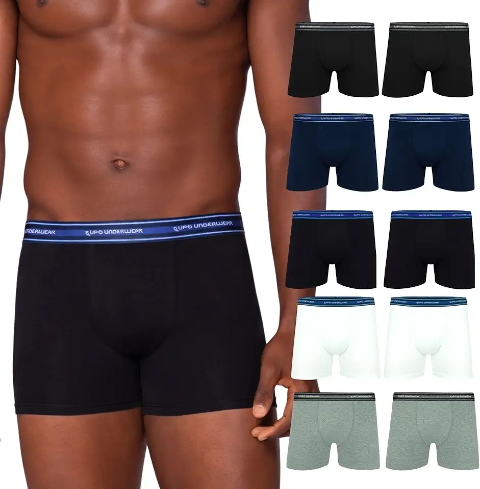 Kit 10 Cueca Boxer Lupo Algodão Cotton Respirável Masculina
