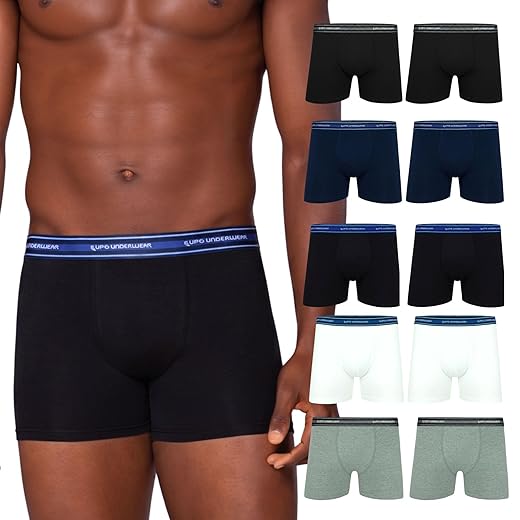 Kit 10 Cueca Boxer Lupo Algodão Cotton Respirável Masculina