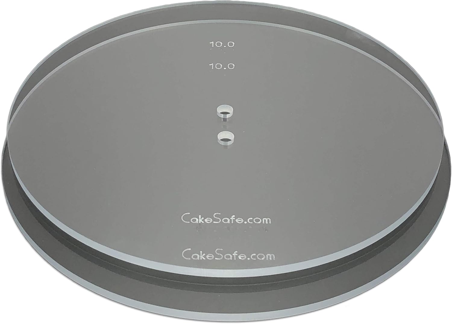 CAKESAFE – 2-10” Clear ¼” Acrylic Disks – Perfect Icing Tool to Smooth the Buttercream on Your Cakes