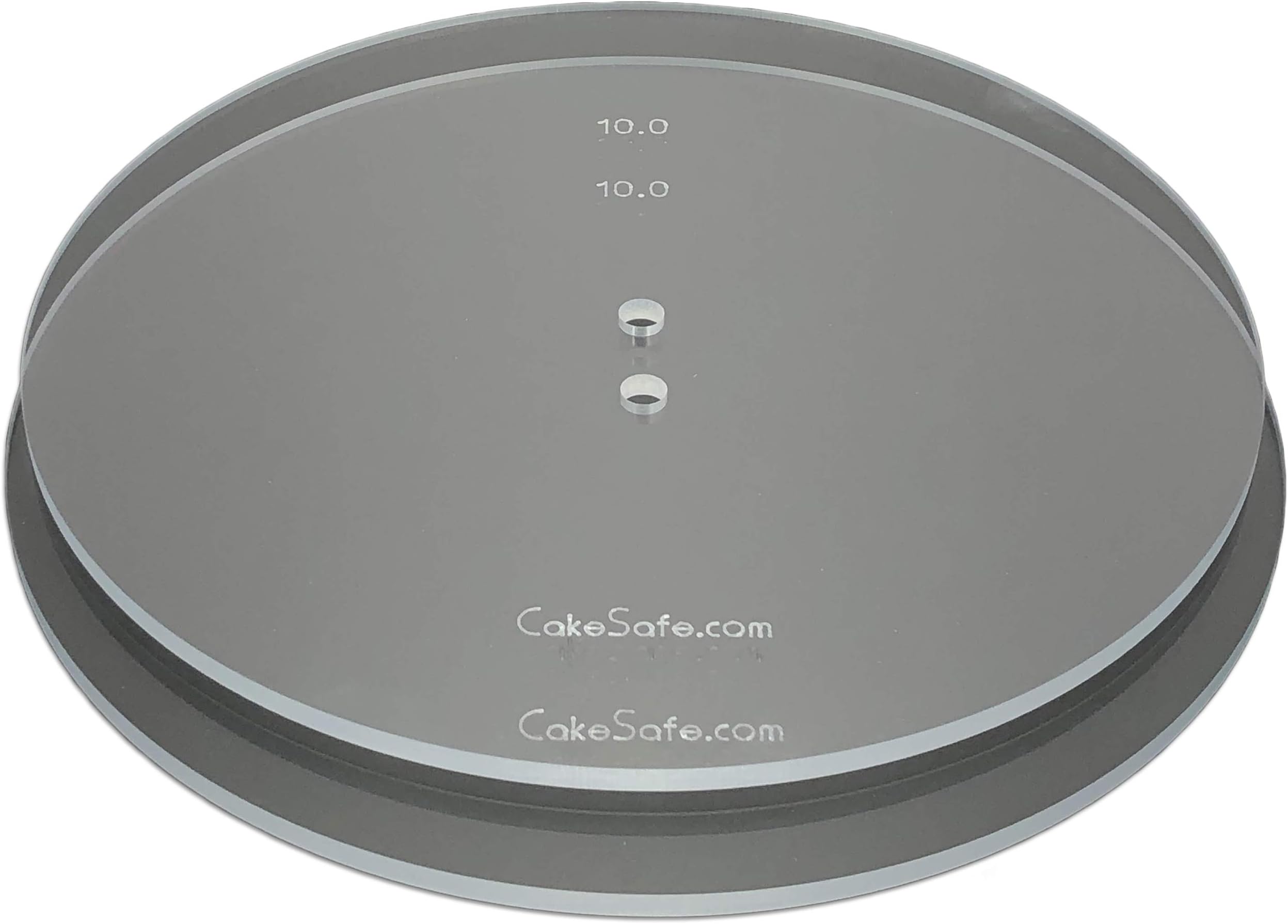 CAKESAFE – 2-10” Clear ¼” Acrylic Disks – Perfect Icing Tool to Smooth the Buttercream on Your Cakes