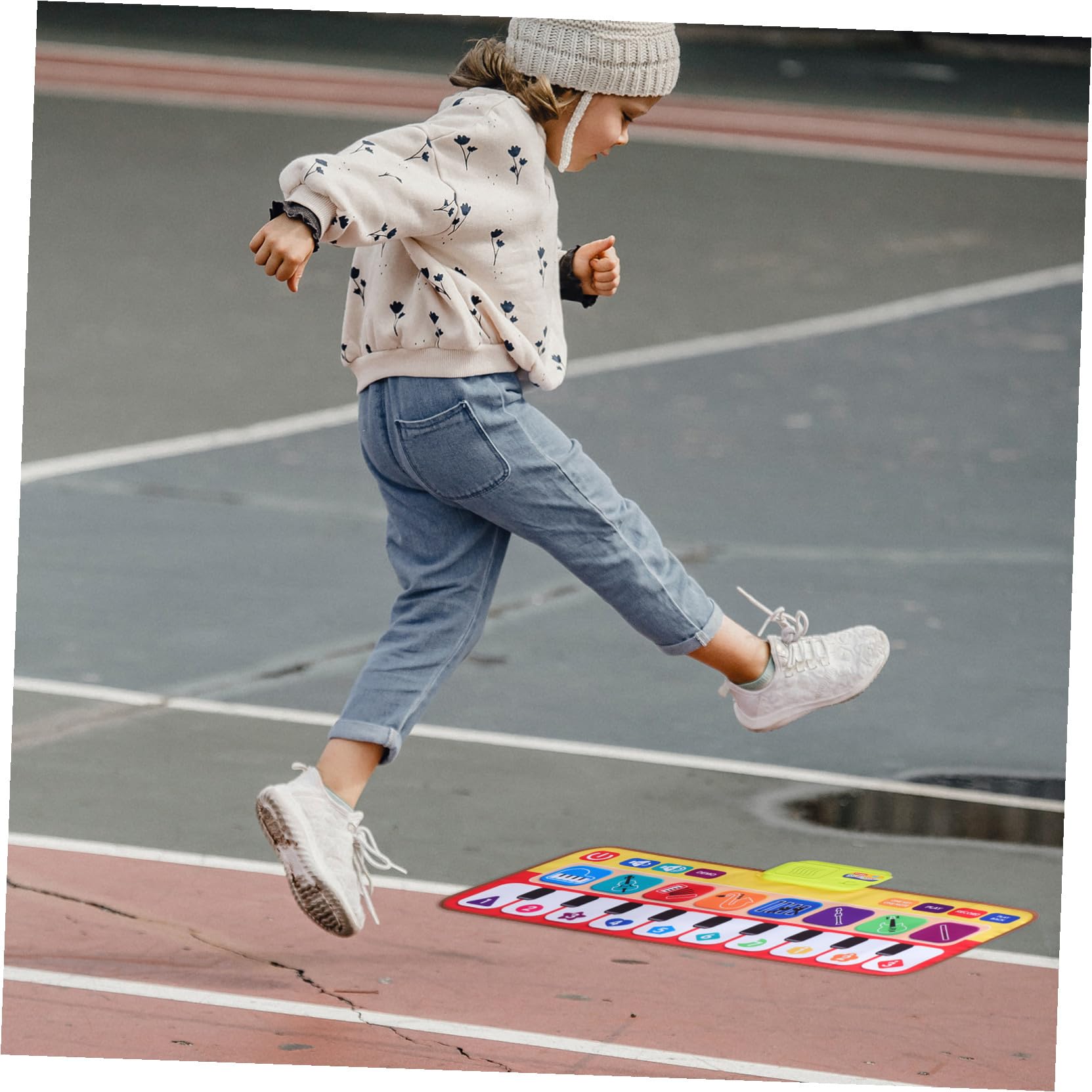 Tappeto Musicale Piano Danza 1 Pezzo in Plastica e Stoffa per Bambini | Tastiera Bimbi, Gioco Didattico Modalità Multiple, Regalo Educativo per Ragazzo e Ragazza