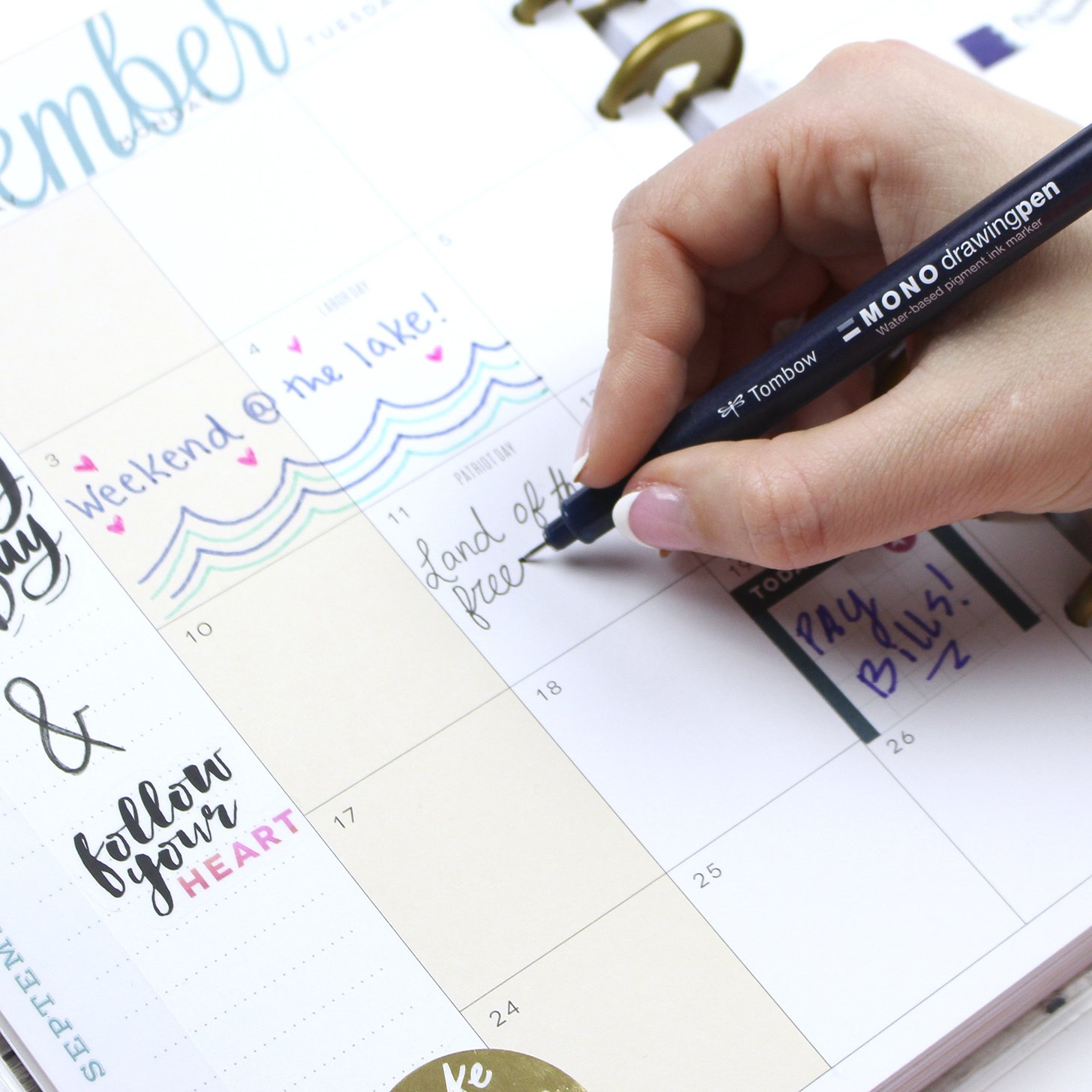 Tombow Mono Drawing Pen, 05 Tip Size, 12-Pack - Image 7