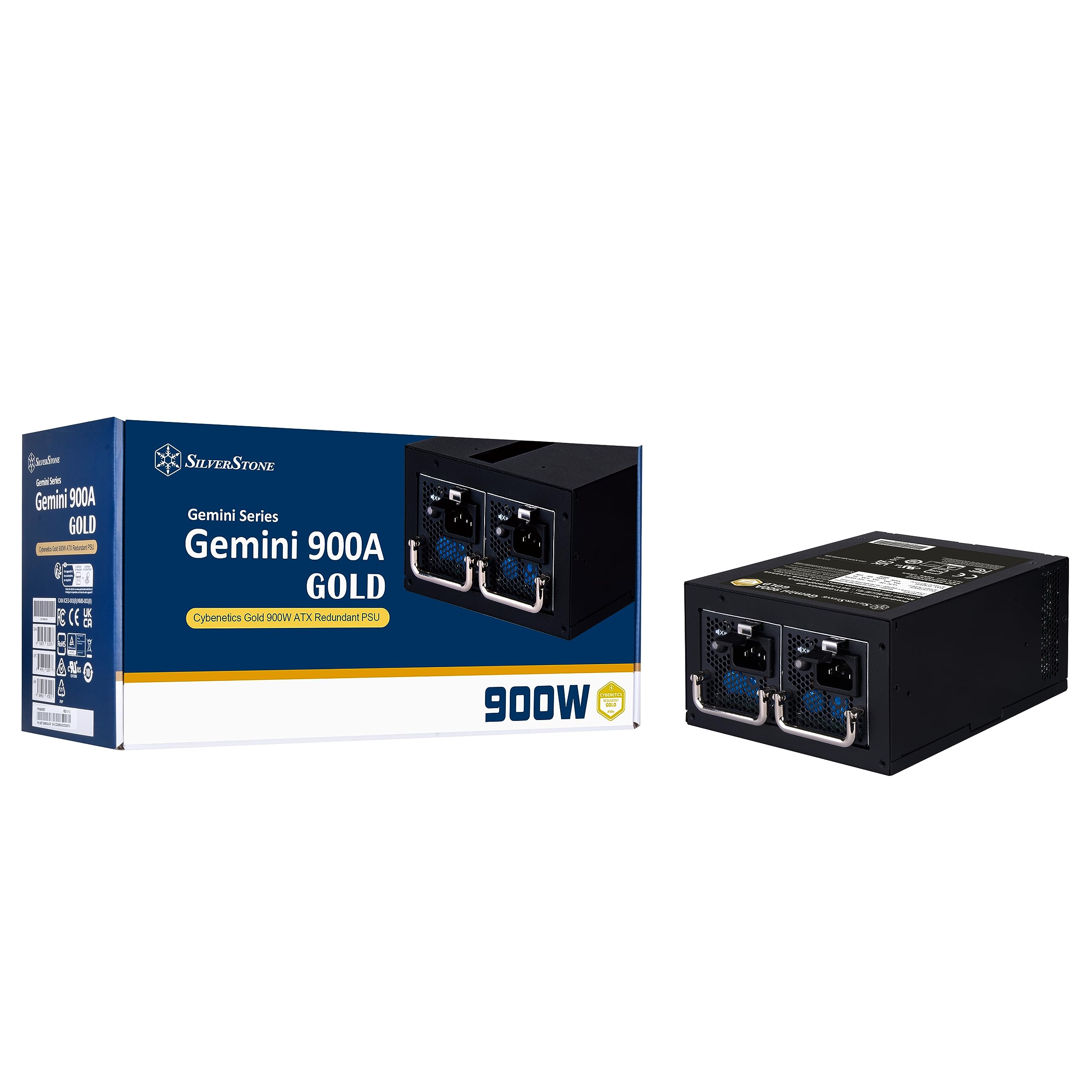 Silverstone SST-GM900A-GF, Fuente de alimentación ATX redundante Cybenetics Gold 900W