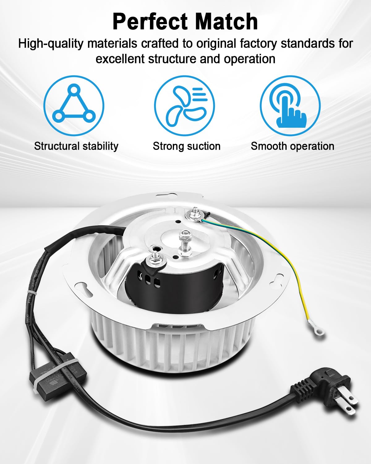 8832NA Fan Motor and Blower Wheel Assembly Compatible with