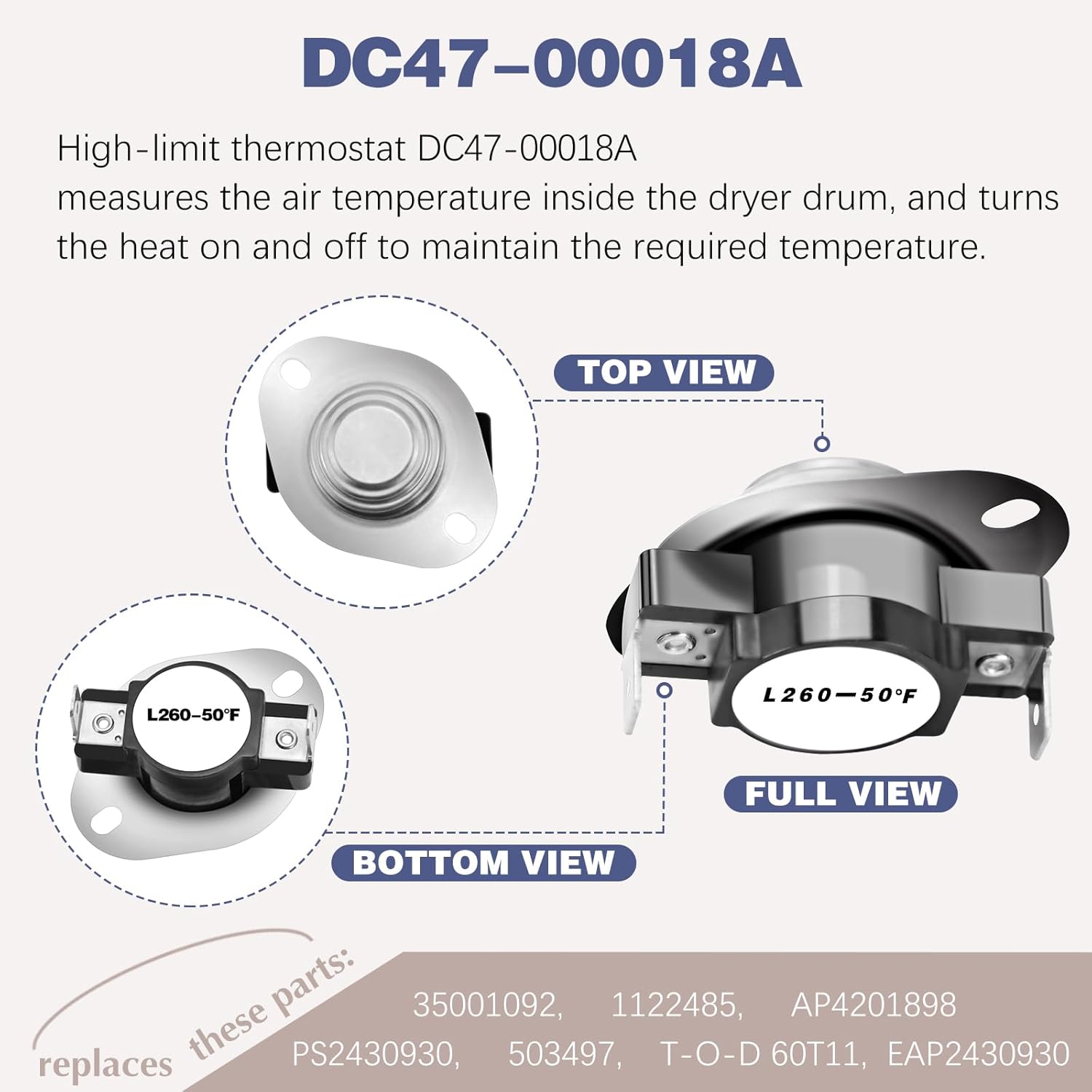 DVE50T5300C/A3 DVE45T3200W/A3 DV42H5200EF/A3 DV42H5400EF/A3 DV45H7000EP/A3 DVE45R6100C/A3 Dryer Heating Element for Samsung DV36J4000EW/A3 DV395ETPAWR/A1 DV400EWHDWR/AA DV405ETPAWR/AA DV405ETPASU/AA