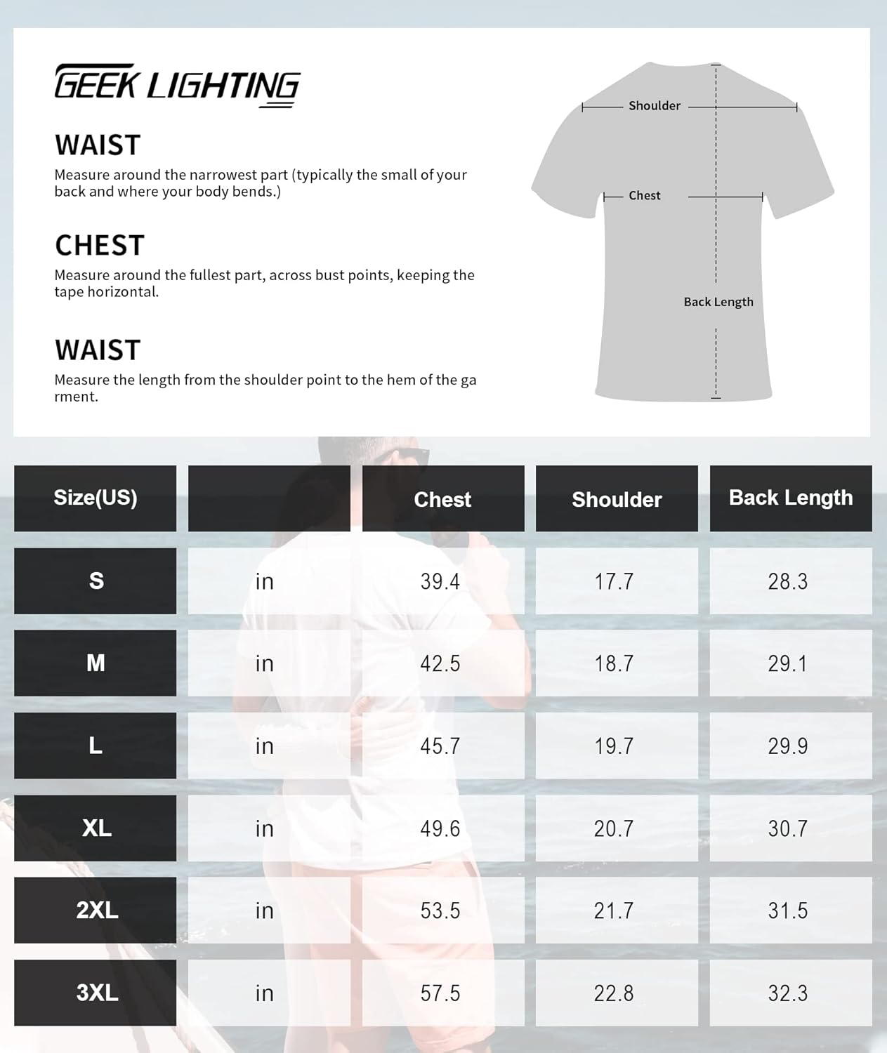 GEEK LIGHTING Men's Athletic Workout Shirts Sports Short Sleeve Tee Running Fishing T-Shirt 016-white Medium