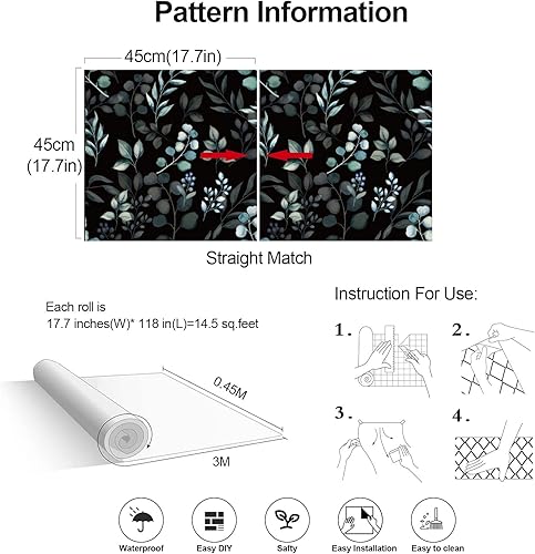 Miniatura 5 de weiseni Papel tapiz de diamante 3D, autoadhesivo, 17.7 x 118 pulgadas, extraíble, para sala de estar, baño, chimenea, cocina, decoración de vinilo