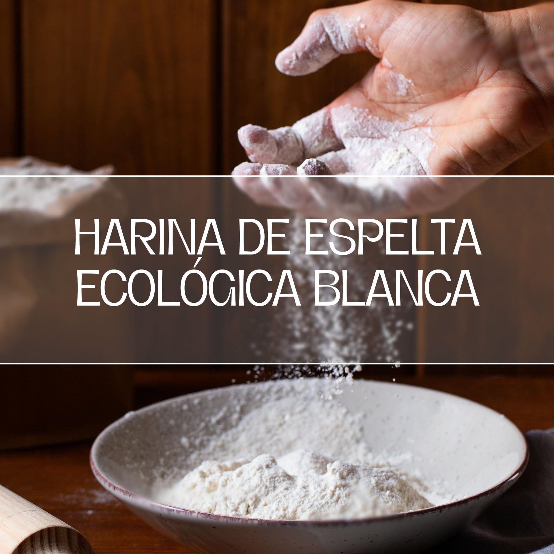 Harina De Espelta Ecológica Blanca | Perfecta Para Elaborar Pan De Espelta | Molida En Molino De Piedra | Ideal Para Harina Blanca Artesanal De 25 Kg | De Excelente sabor Y Aroma Marcados