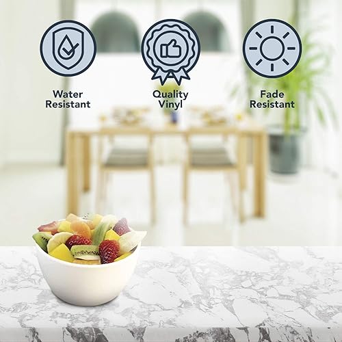 Vista 15 de Película de Granito Instantánea Peel and Stick Granite - 36 X 144 pulgadas. Negro