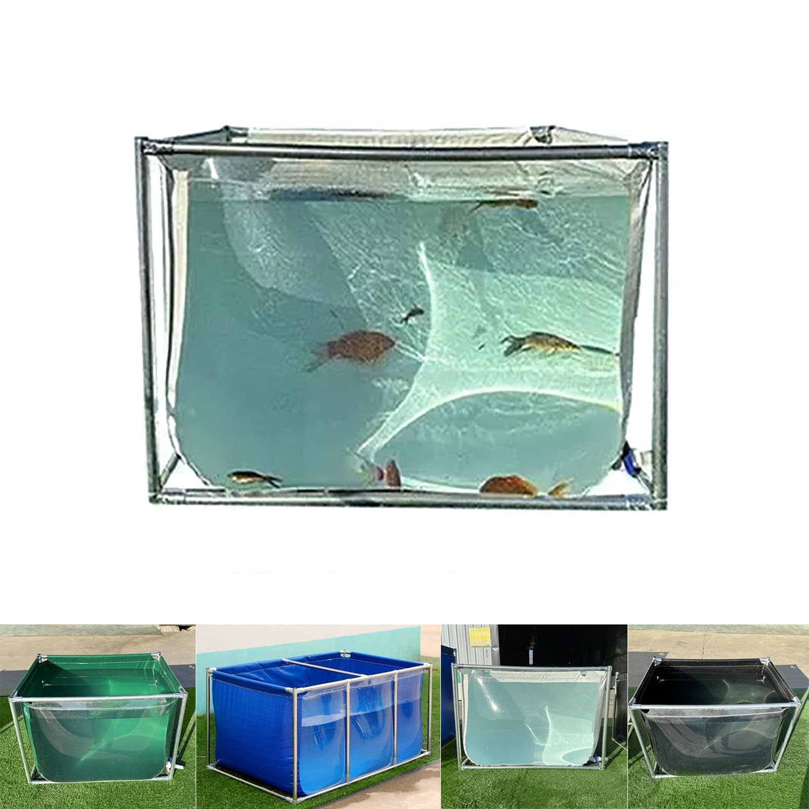 Amazon | 幅150cm奥行50cm高さ50cm アクアリウム 飼育 水槽 透明な防水