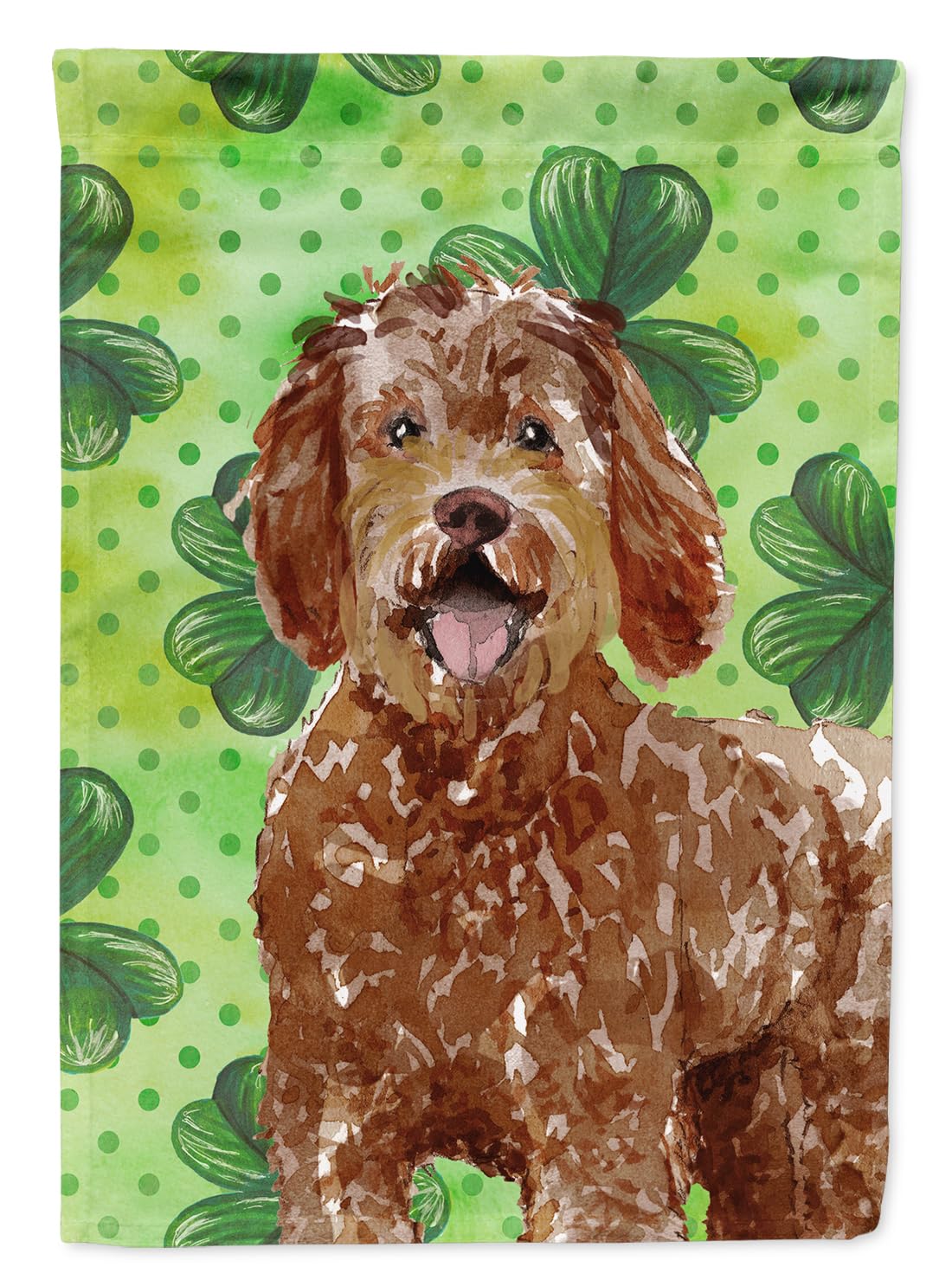 Drapeau Shamrocks Labradoodle idéal pour égayer les parterres de fleurs au printemps