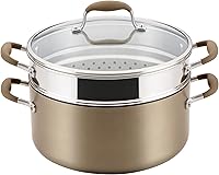 Vista 1 de Anolon Advanced Home - Utensilios de cocina antiadherentes anodizados (olla de 8.5 cuartos de galón de ancho, bronce)
