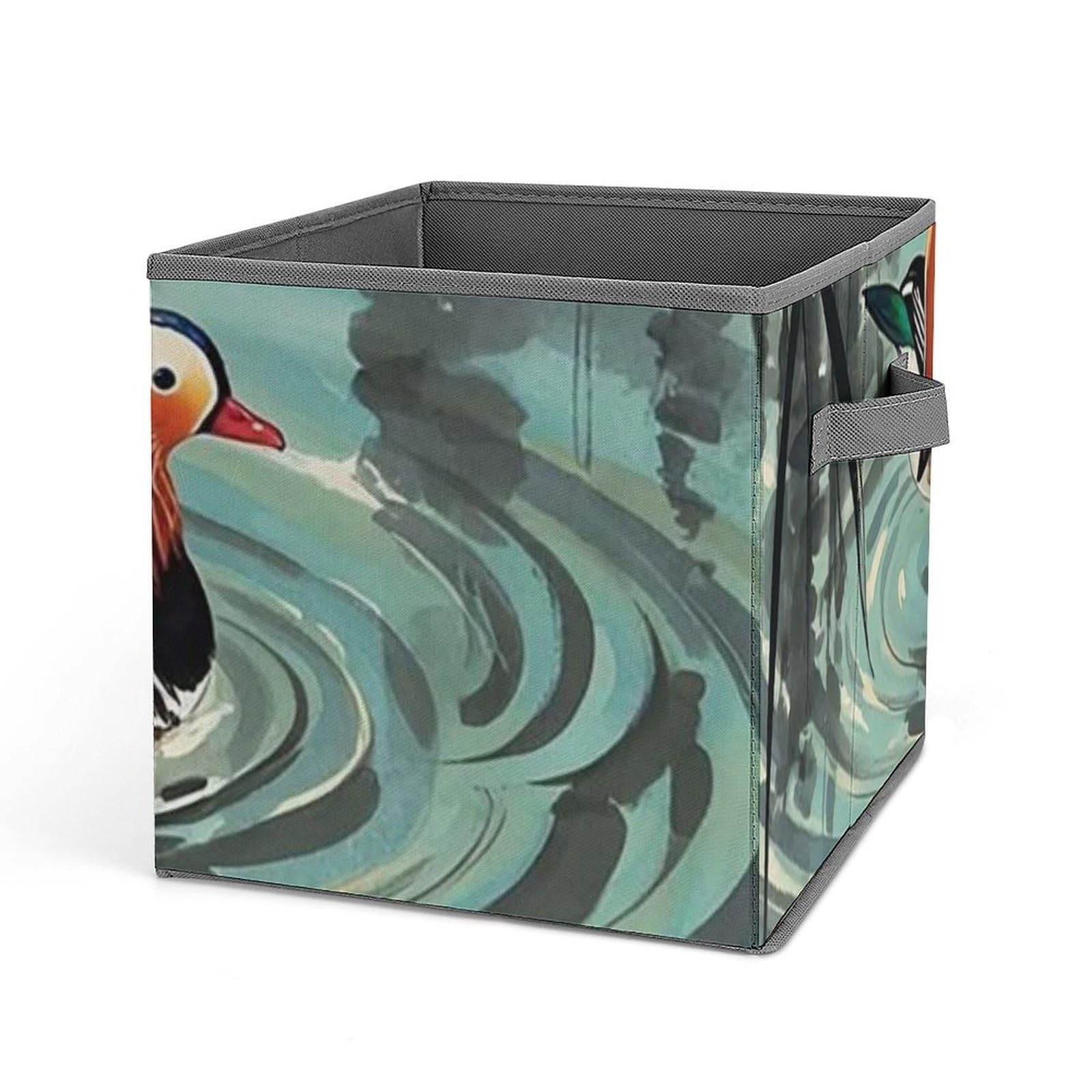 Cube de rangement en tissu avec poignées paniers pliables placard