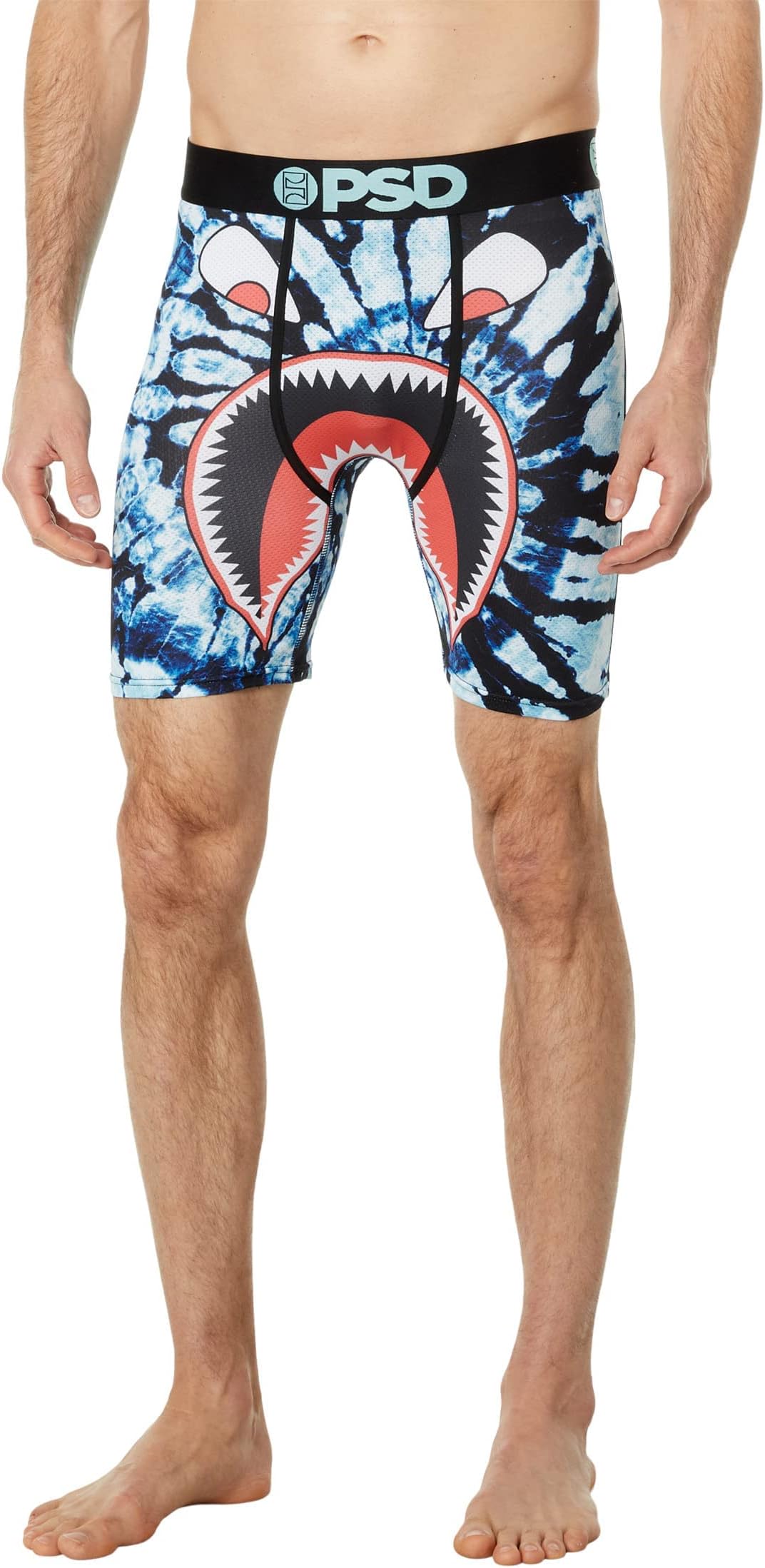 PSD Men's Warface Ocean Sprial Micro Mesh Boxer Briefs, Blue, XL