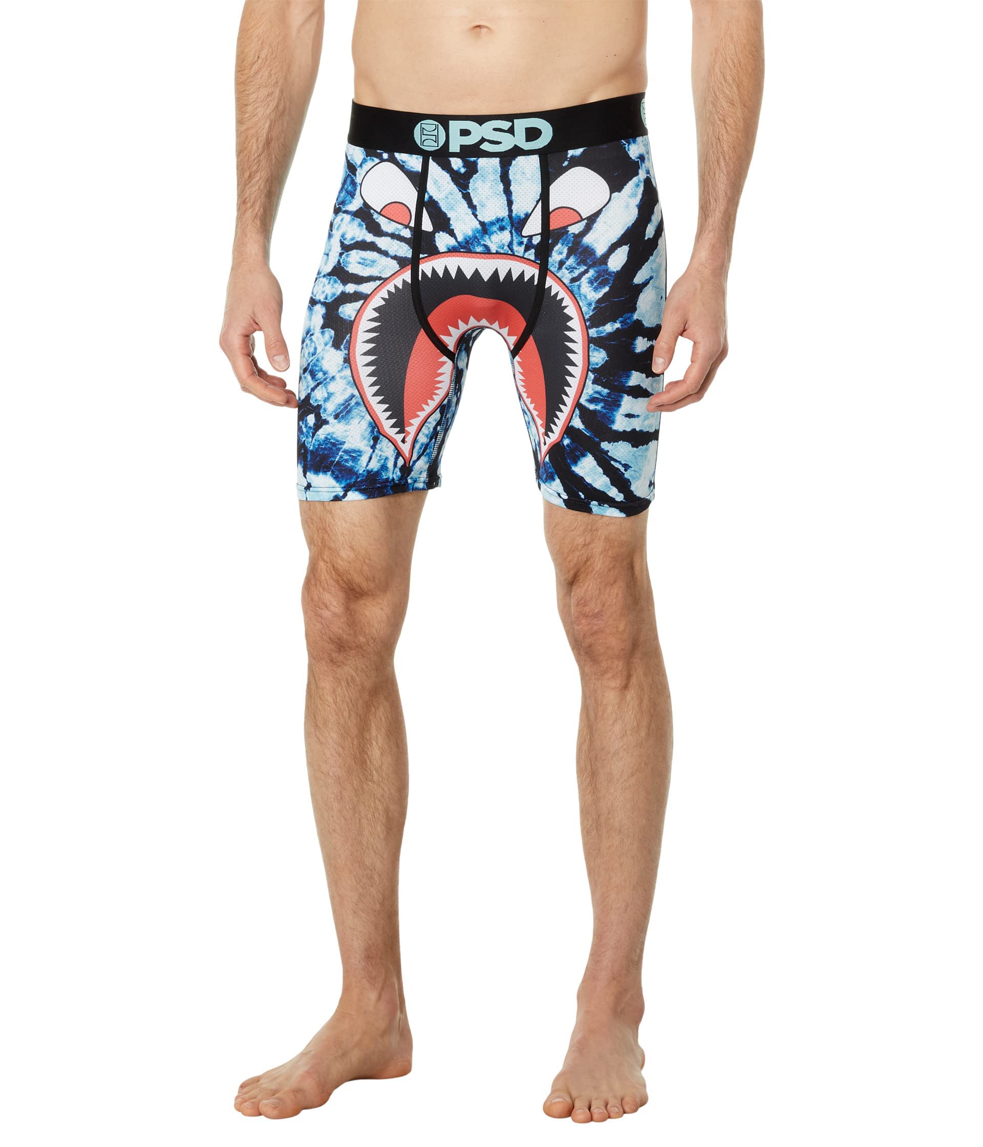 PSD Men's Warface Ocean Sprial Micro Mesh Boxer Briefs, Blue, XL
