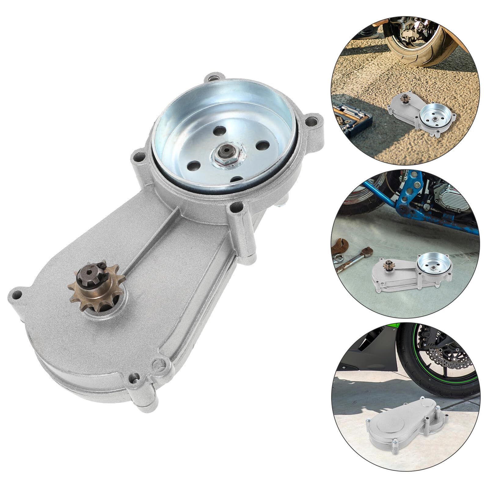 Caja de Engranajes para Motocicleta Todoterreno Mini Bike con Reductor de Transmisión Engranaje de Reducción Preciso y Cadena Compatible para Cambio y Duradero