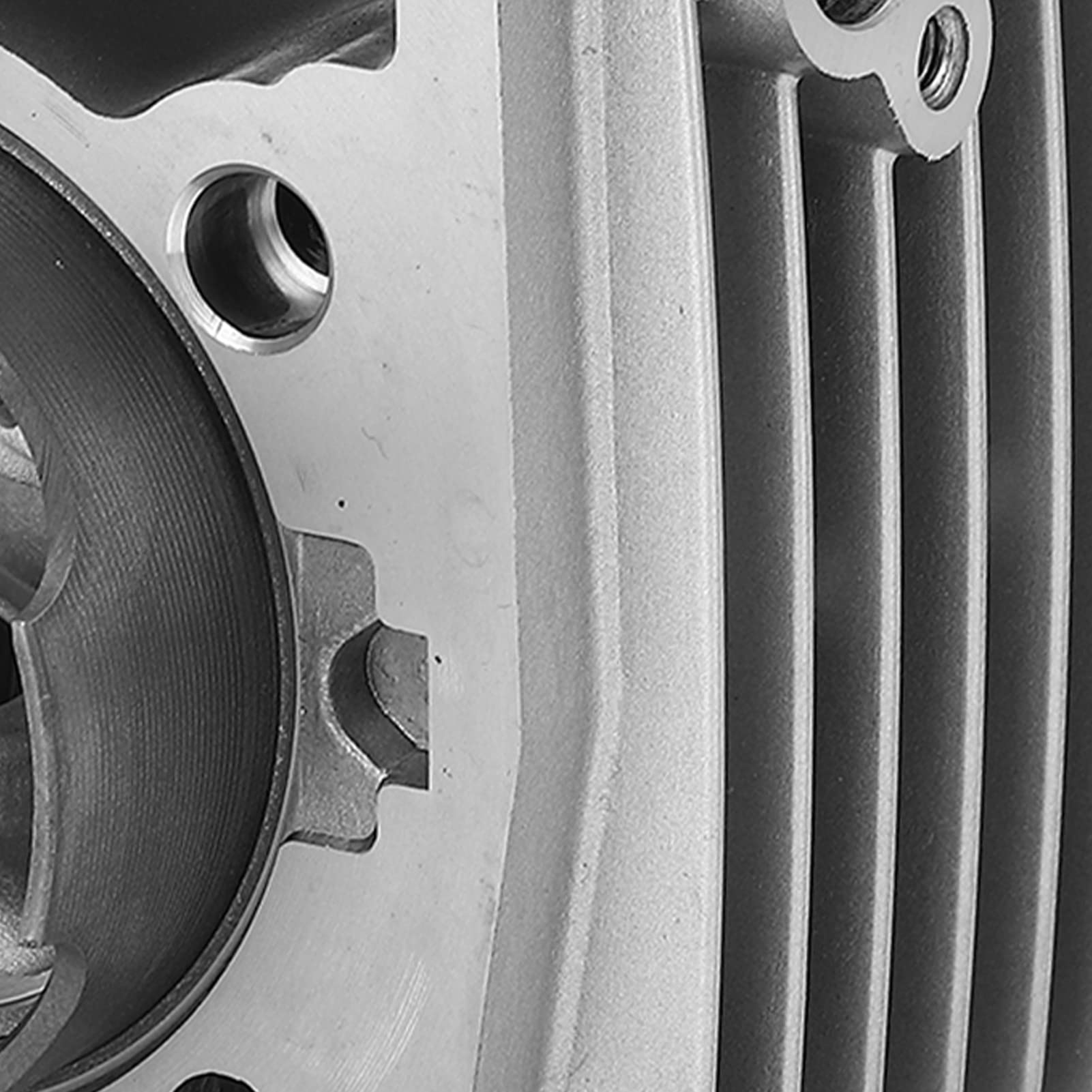 Keenso Zestaw Górnej Końcówki Cylindra, Zestaw Uszczelek Tłoka Cylindra ze Stopu Aluminium 66 Mm 200 Cm3, Części do Regeneracji o Wysokiej Wytrzymałości z Pierścieniami dla Kierowców DR200 DR200SE