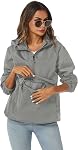 Avoogue Womens Rain Jacket with Hood,Pullover,Packable,Lightweight,Windbreaker,Waterproof,Breathable.