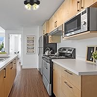 Vista 6 de Kit de iluminación LED de 4 luces, accesorios de iluminación LED para riel, iluminación de techo redonda negra, cabezal de luz flexible giratorio