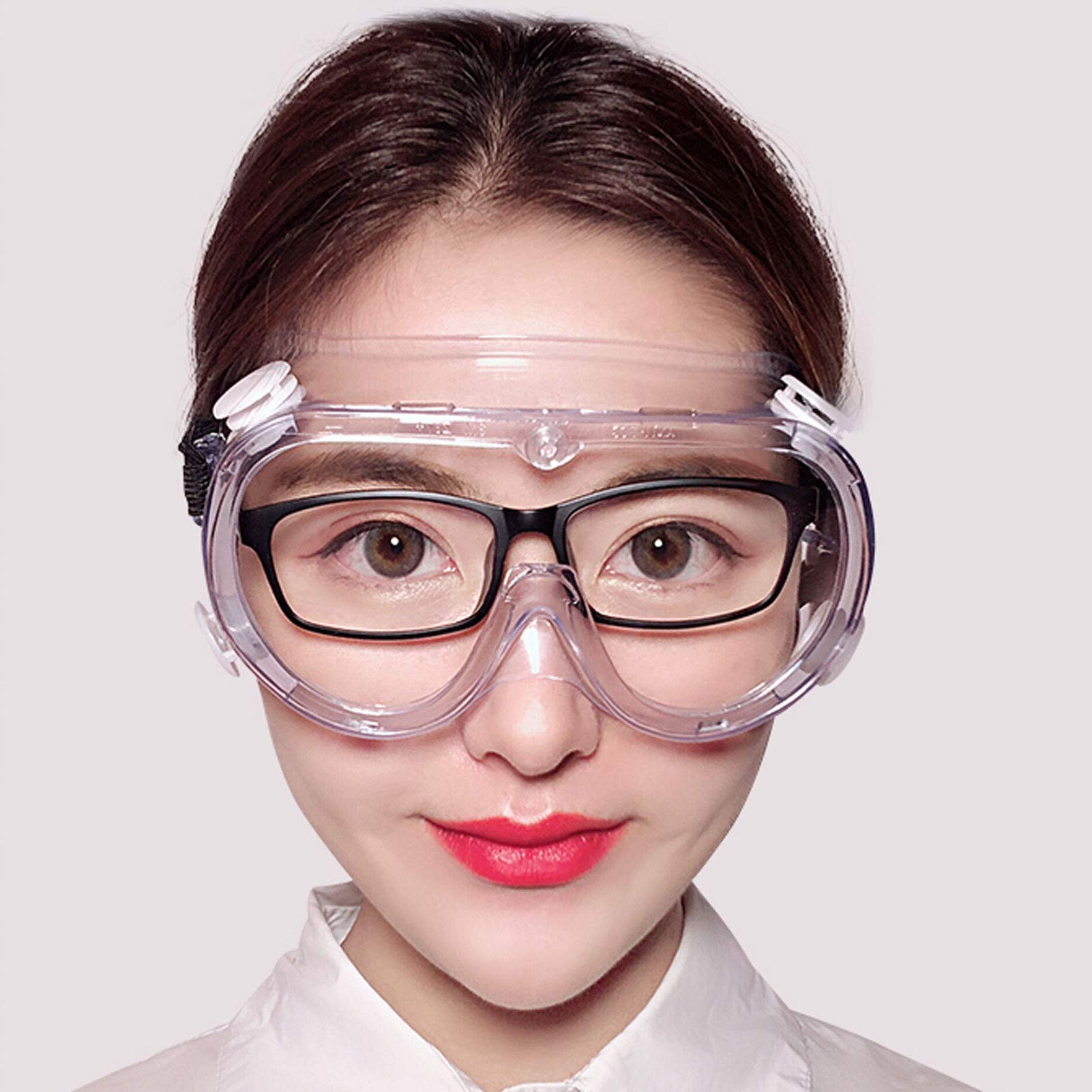 PENGQ Gafas de Seguridad, Anti-vaho Gafas de Seguridad Gafas, Gafas de médicos Que Pueden ser Usados ​​en Gafas, Laboratorio de Gafas, Lentes de protección médica