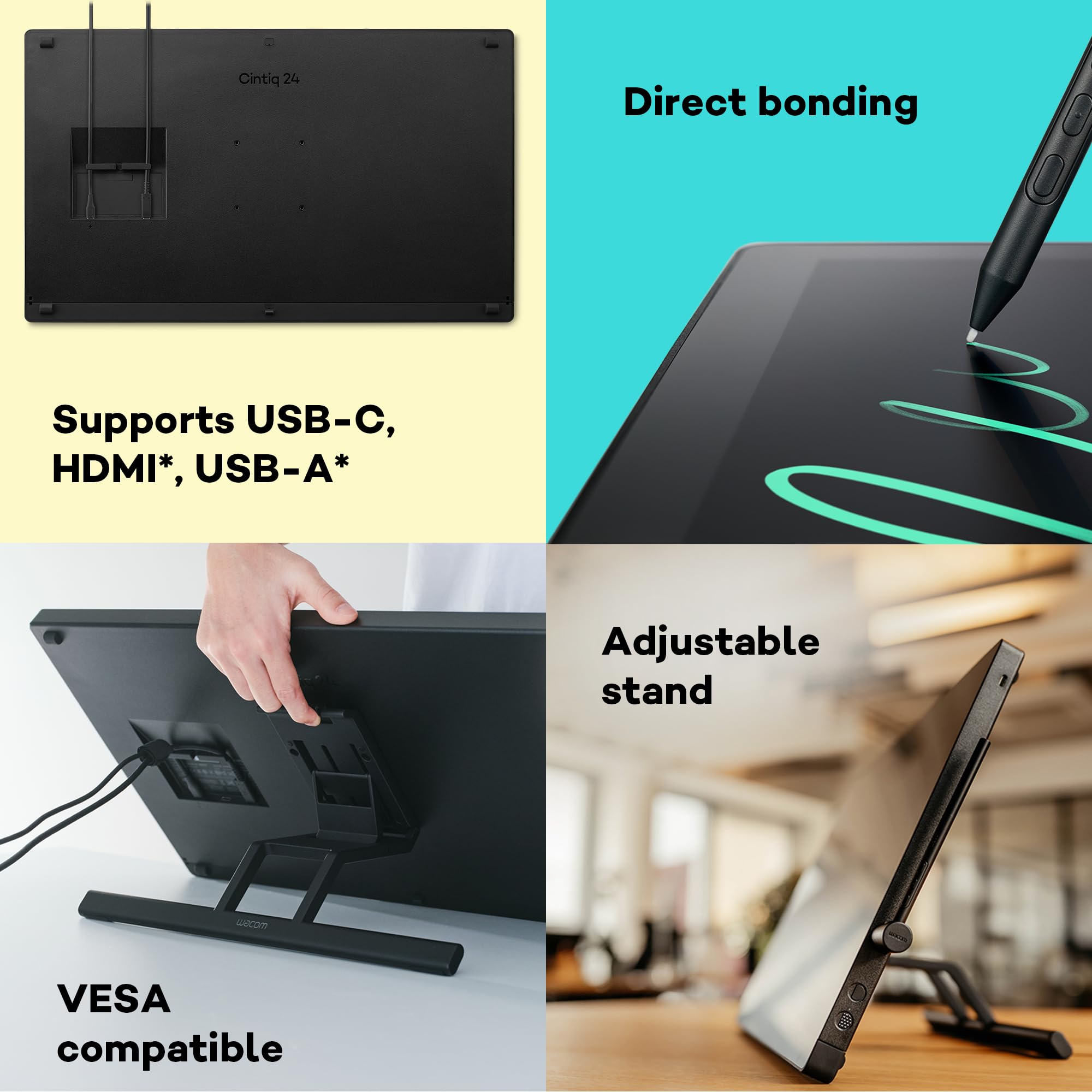 Wacom Cintiq 24 Touch (2025 edition) drawing tablet – Multi-touch